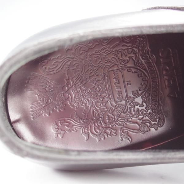 極上★(伊)メッカリエロ SIZE 5.5【★グッドイヤーウェルテッド製法/ストレートチップ/黒】カーフ/メンズ/MECCARIELLO★k346