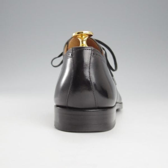 美品★(スペイン製)マグナーニ SIZE 38【★ボロネーゼ製法/プレーントゥ/黒】11821/カーフ/メンズ/MAGNANNI★k347