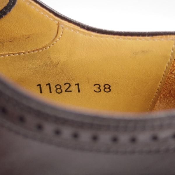 美品★(スペイン製)マグナーニ SIZE 38【★ボロネーゼ製法/プレーントゥ/黒】11821/カーフ/メンズ/MAGNANNI★k347