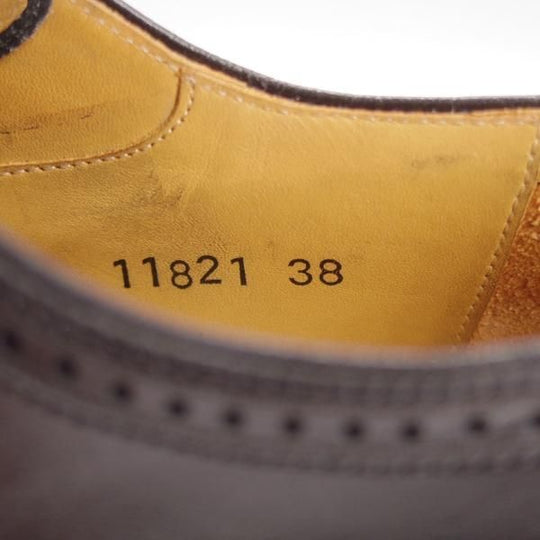 美品★(スペイン製)マグナーニ SIZE 38【★ボロネーゼ製法/プレーントゥ/黒】11821/カーフ/メンズ/MAGNANNI★k347