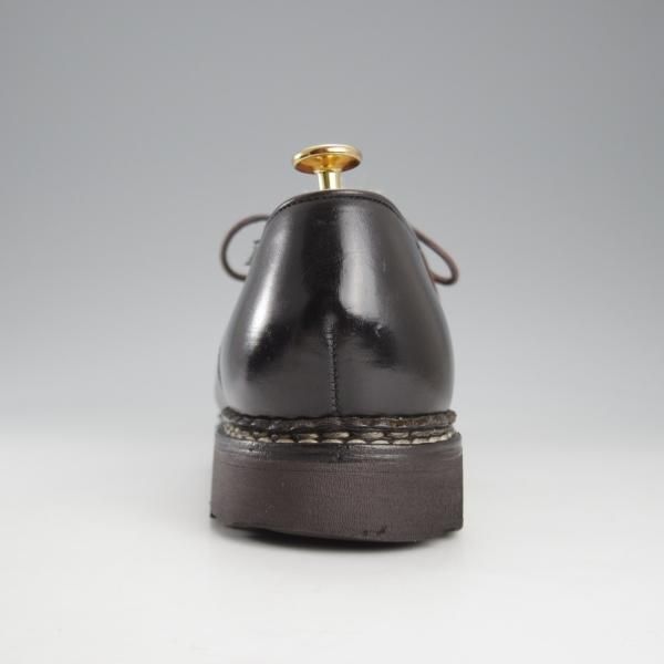 極上★パラブーツ SIZE 42【貴重★フォック仕様(アザラシの毛皮)/ミカエル/MICHAEL】チロリアンシューズ/黒/メンズ/Paraboot★k349