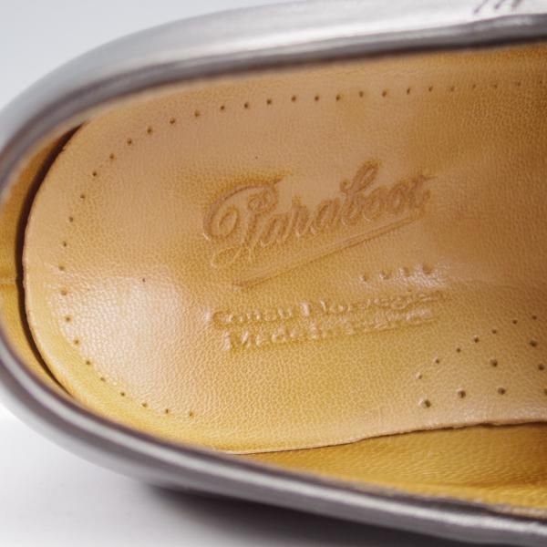 極上★パラブーツ SIZE 42【貴重★フォック仕様(アザラシの毛皮)/ミカエル/MICHAEL】チロリアンシューズ/黒/メンズ/Paraboot★k349