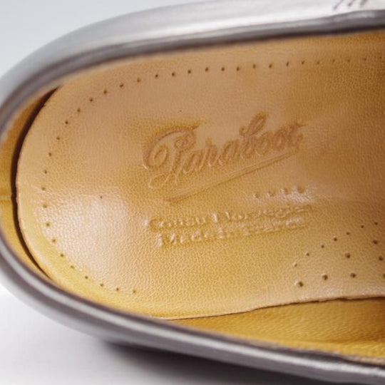 極上★パラブーツ SIZE 42【貴重★フォック仕様(アザラシの毛皮)/ミカエル/MICHAEL】チロリアンシューズ/黒/メンズ/Paraboot★k349