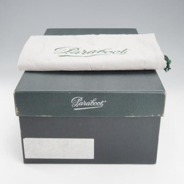 極上★パラブーツ SIZE 42【貴重★フォック仕様(アザラシの毛皮)/ミカエル/MICHAEL】チロリアンシューズ/黒/メンズ/Paraboot★k349