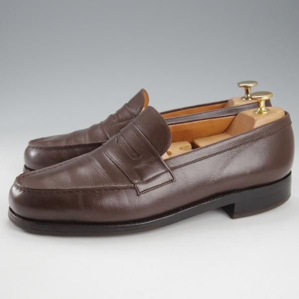 ★J.M.ウエストン 7C【現行定価￥137,500-★180/コインローファー/旧ロゴ】41ラスト/ヴィンテージ/濃茶/メンズ/Weston/ウェストン★k351