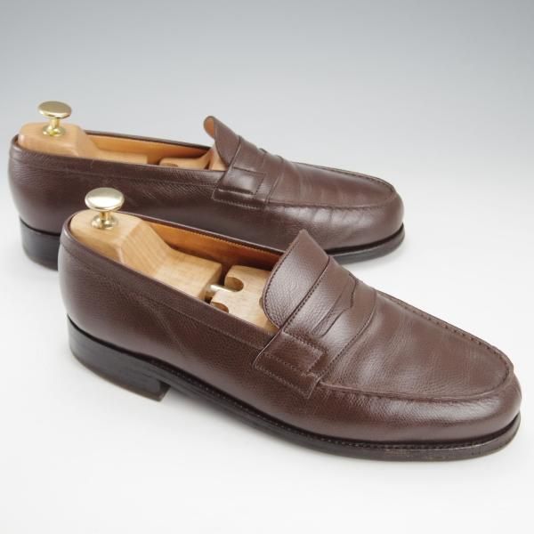 ★J.M.ウエストン 7C【現行定価￥137,500-★180/コインローファー/旧ロゴ】41ラスト/ヴィンテージ/濃茶/メンズ/Weston/ウェストン★k351
