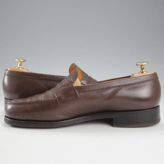 ★J.M.ウエストン 7C【現行定価￥137,500-★180/コインローファー/旧ロゴ】41ラスト/ヴィンテージ/濃茶/メンズ/Weston/ウェストン★k351
