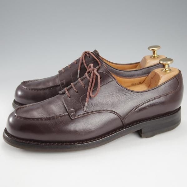 ★J.M.ウエストン 7.5C【現行定価￥154,000-★ゴルフ/GOLF/旧ロゴ】641/31ラスト/Uチップ/ヴィンテージ/濃茶/ウェストン/Weston★k352