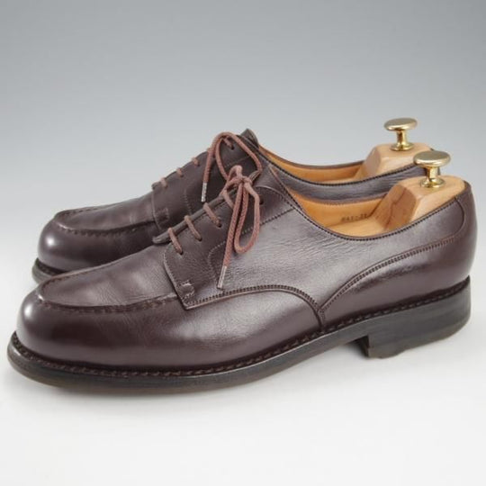 ★J.M.ウエストン 7.5C【現行定価￥154,000-★ゴルフ/GOLF/旧ロゴ】641/31ラスト/Uチップ/ヴィンテージ/濃茶/ウェストン/Weston★k352