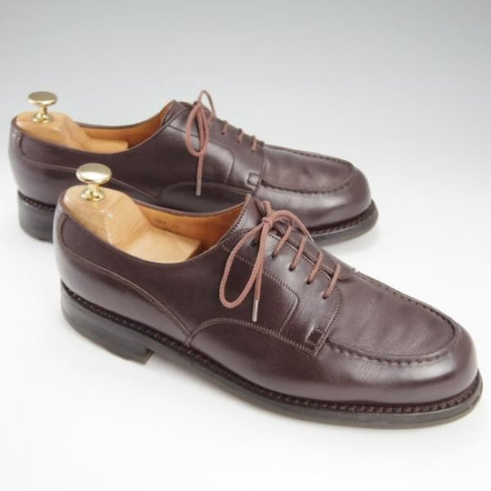 ★J.M.ウエストン 7.5C【現行定価￥154,000-★ゴルフ/GOLF/旧ロゴ】641/31ラスト/Uチップ/ヴィンテージ/濃茶/ウェストン/Weston★k352