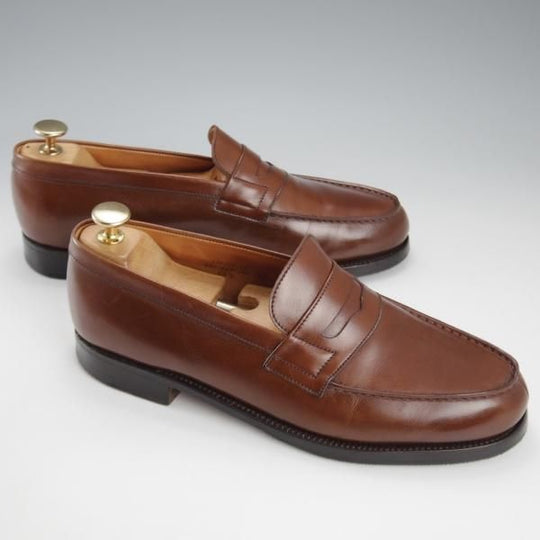 極上★J.M.ウエストン 6.5C【現行定価￥137,500-★180/コインローファー】41ラスト/ボックスカーフ/TAN/茶/Weston/ウェストン★k353