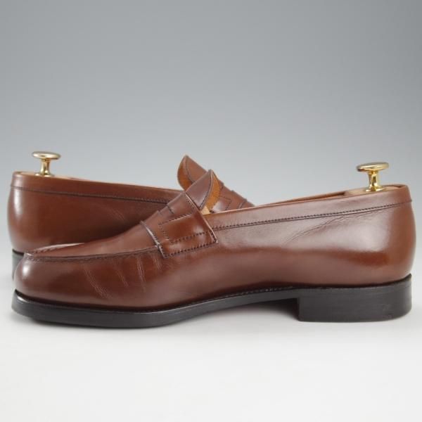 極上★J.M.ウエストン 6.5C【現行定価￥137,500-★180/コインローファー】41ラスト/ボックスカーフ/TAN/茶/Weston/ウェストン★k353