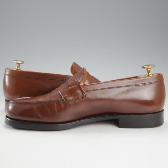 極上★J.M.ウエストン 6.5C【現行定価￥137,500-★180/コインローファー】41ラスト/ボックスカーフ/TAN/茶/Weston/ウェストン★k353