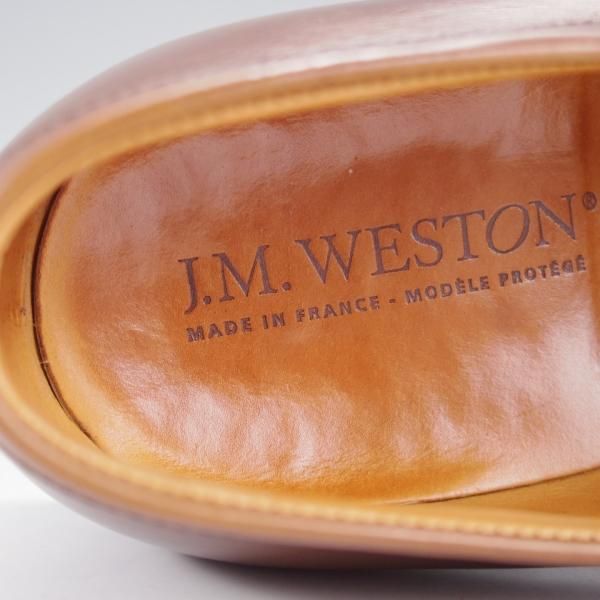 極上★J.M.ウエストン 6.5C【現行定価￥137,500-★180/コインローファー】41ラスト/ボックスカーフ/TAN/茶/Weston/ウェストン★k353