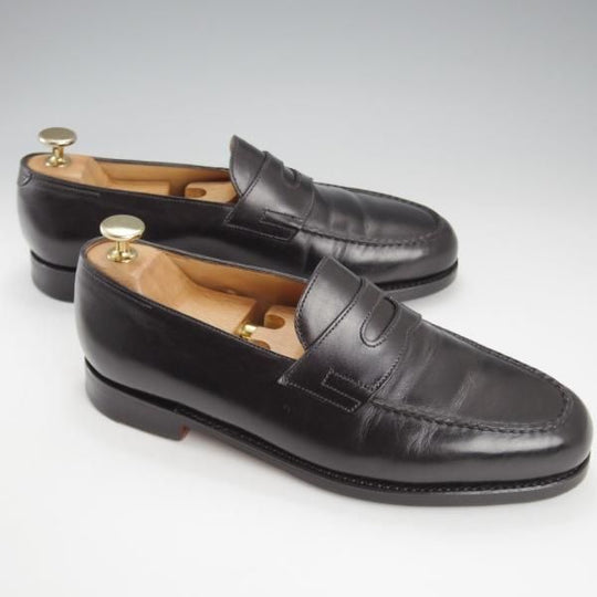 極上★ジョンロブ 5.5E【定価￥239,800-★ロペス/LOPEZ】4395ラスト/コインローファー/カーフ/黒/メンズ/JOHN LOBB★k354