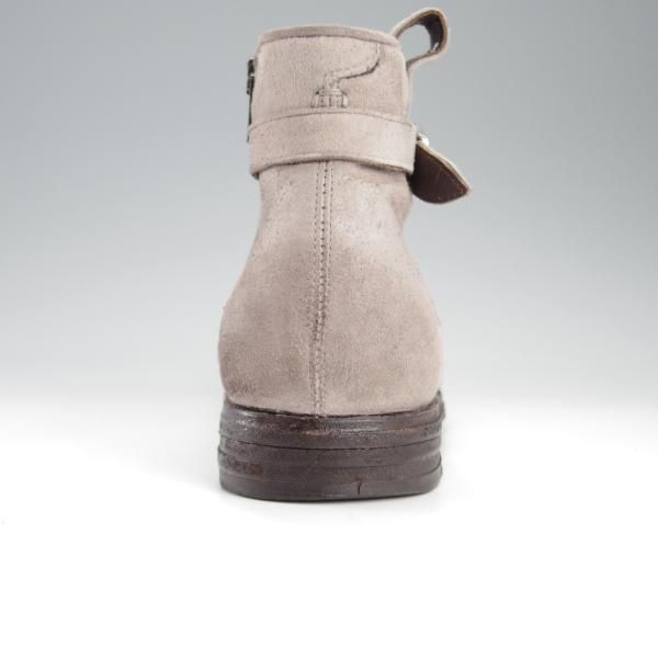 極上★(伊)Raparo/ラパーロ SIZE 7【★ジョッパーブーツ/サイドジップブーツ】スエード/灰/メンズ★k365