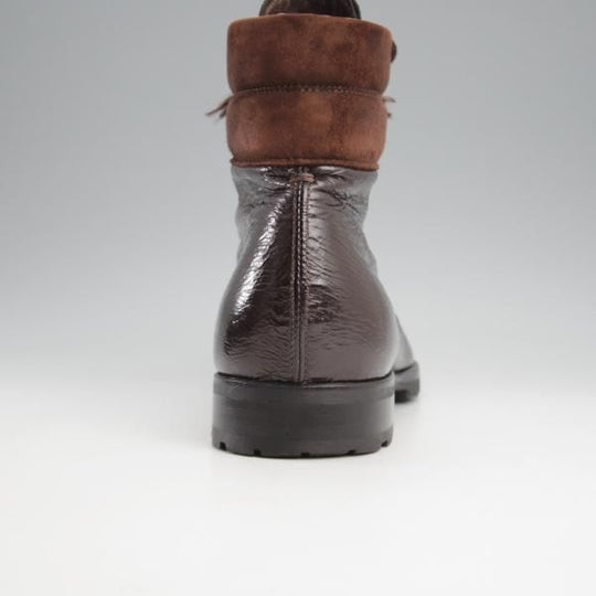 美品★(伊)Raparo/ラパーロ SIZE 6.5【★ブラックラピド製法/モンキーブーツ】レースアップブーツ/濃茶/メンズ★k368