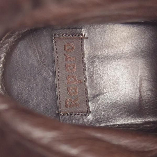 美品★(伊)Raparo/ラパーロ SIZE 6.5【★ブラックラピド製法/モンキーブーツ】レースアップブーツ/濃茶/メンズ★k368