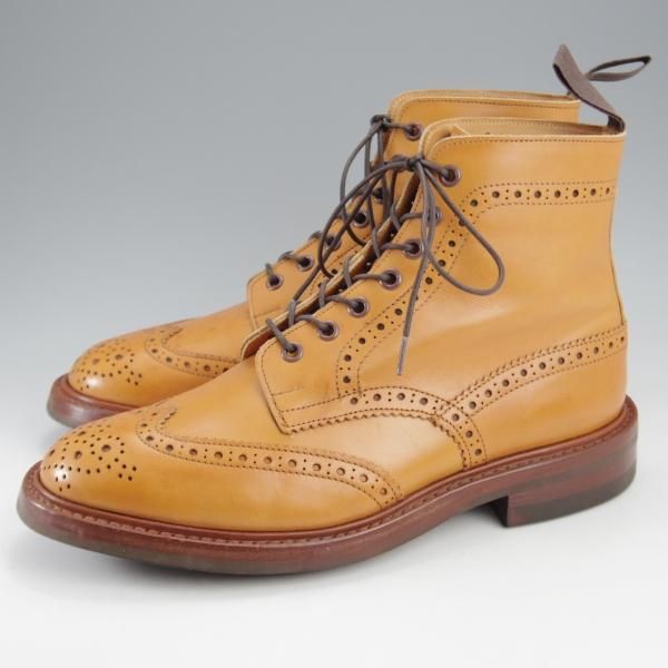 ★トリッカーズ SIZE 7.5【定価￥104,500-★ダイナイトソール仕様/MALTON/エイコンアンティーク】カントリーブーツ/薄茶/Tricker's★k369