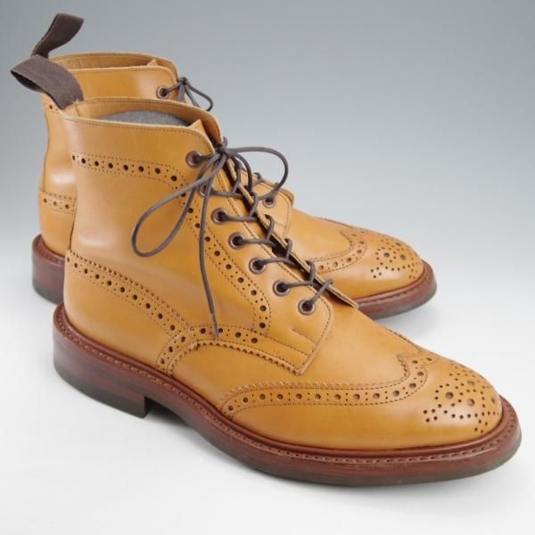 ★トリッカーズ SIZE 7.5【定価￥104,500-★ダイナイトソール仕様/MALTON/エイコンアンティーク】カントリーブーツ/薄茶/Tricker's★k369