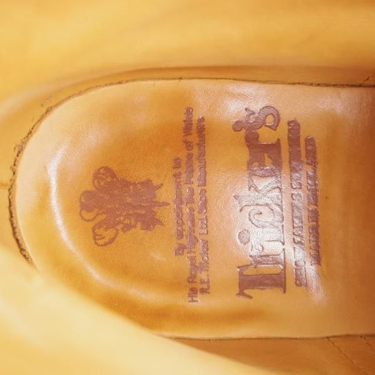 ★トリッカーズ SIZE 7.5【定価￥104,500-★ダイナイトソール仕様/MALTON/エイコンアンティーク】カントリーブーツ/薄茶/Tricker's★k369