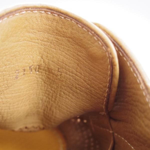 極上★(伊)セルジオロッシ UK6程度【★プレーントゥ/薄茶】ダービーシューズ/パンチングレザー/メンズ/sergio rossi★k371