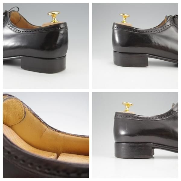 ★(伊)アルティオリ SIZE 6【定価15万円以上★セミブローグ/黒】カーフ/メンズ/ARTIOLI★k372