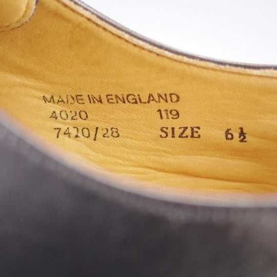 極上★ロイドフットウェア SIZE 6.5【貴重★(英)ホワイト社製/ダイナイトソール仕様】Uチップ/カーフ/黒/メンズ/Lloyd Footwear★k373