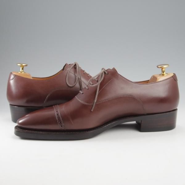 ★Perfetto/ペルフェット SIZE 7.5【グッドイヤーウェルテッド製法★パンチドキャップトゥ/PF1014HK】カーフ/濃茶/メンズ★k375