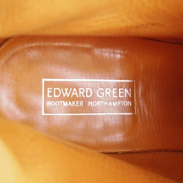 極上★エドワードグリーン 7.5D【現行定価￥273,900-★ジョッパーブーツ/32ラスト/GRESHAM】旧ロゴ/カーフ/濃茶/EDWARD GREEN★k378