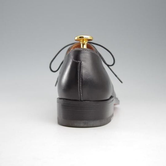 未使用★(伊)ボリーニ SIZE 38【貴重★グッドイヤーアルタッコ製法/プレーントゥ】ダービーシューズ/カーフ/黒/メンズ/Bolini★k380