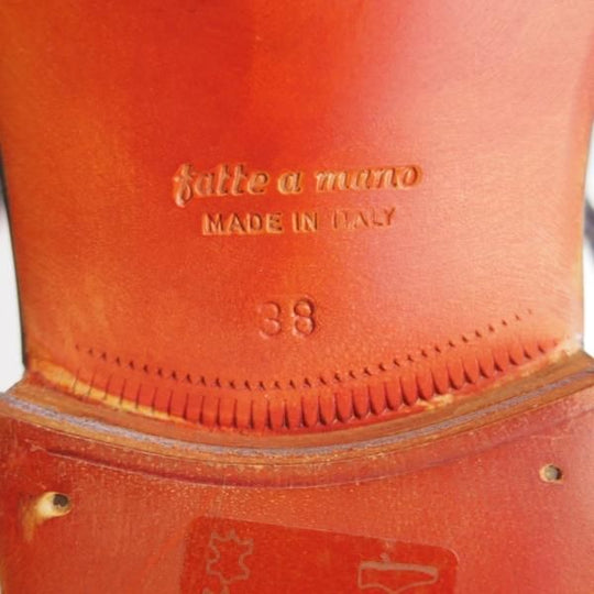 未使用★(伊)ボリーニ SIZE 38【貴重★グッドイヤーアルタッコ製法/プレーントゥ】ダービーシューズ/カーフ/黒/メンズ/Bolini★k380