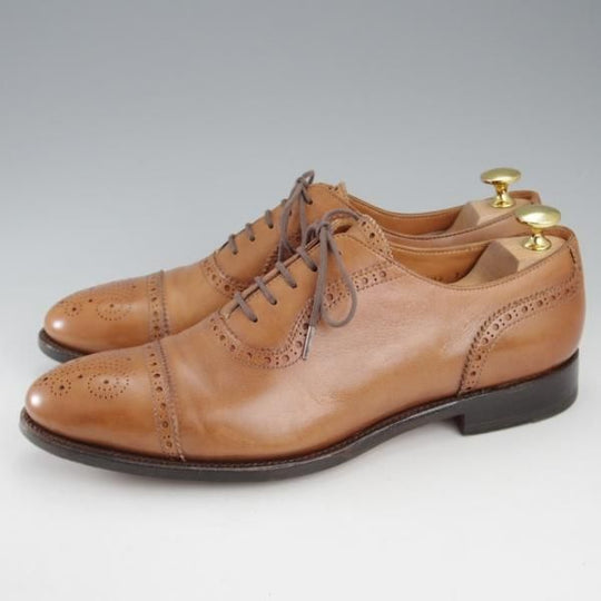 極上★ユニオンインペリアル SIZE 7【定価￥44,000-★セミブローグ/U2002】カーフ/茶/メンズ/Union Imperial★k381