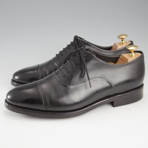 極美品★RAYMAR/レイマー SIZE 7【ハンドソーンウェルテッド製法★レベルソ仕立て/PAUL】ストレートチップ/ベガノカーフ/黒/メンズ★k382
