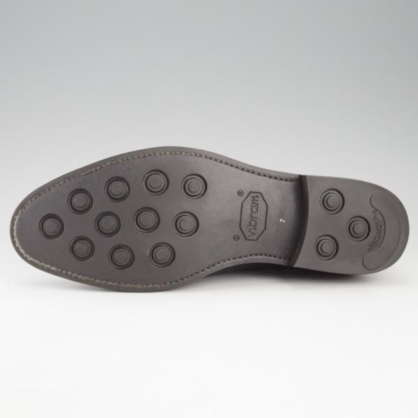 極美品★RAYMAR/レイマー SIZE 7【ハンドソーンウェルテッド製法★レベルソ仕立て/PAUL】ストレートチップ/ベガノカーフ/黒/メンズ★k382