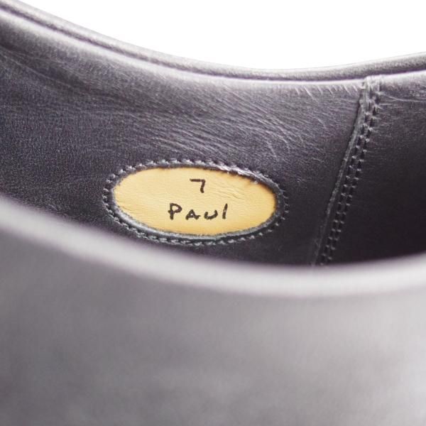 極美品★RAYMAR/レイマー SIZE 7【ハンドソーンウェルテッド製法★レベルソ仕立て/PAUL】ストレートチップ/ベガノカーフ/黒/メンズ★k382