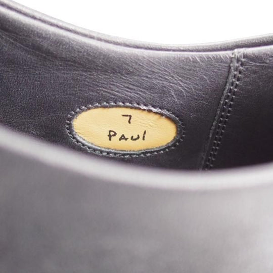 極美品★RAYMAR/レイマー SIZE 7【ハンドソーンウェルテッド製法★レベルソ仕立て/PAUL】ストレートチップ/ベガノカーフ/黒/メンズ★k382