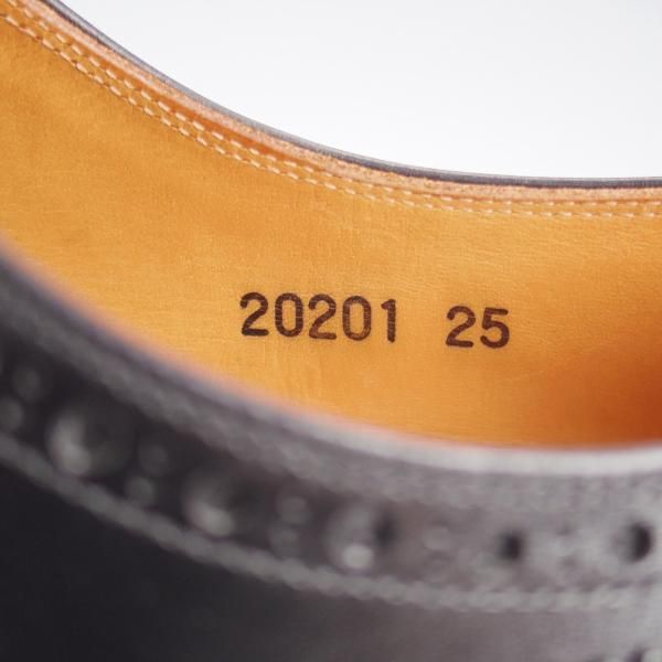 極美品★スコッチグレイン SIZE 25【2020年限定モデル★KUROBAKO2020/純正シューツリー付き/20201】セミブローグ/黒/SCOTCH GRAIN★k383