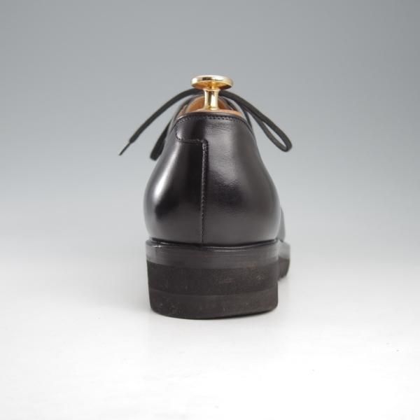 極上★(伊)F.LLIジャコメッティ SIZE 42【定価￥102,600-★FG173/プレーントゥ/シャークソール】MASSIMO/黒/メンズ/Giacometti★k384