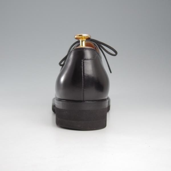 極上★(伊)F.LLIジャコメッティ SIZE 42【定価￥102,600-★FG173/プレーントゥ/シャークソール】MASSIMO/黒/メンズ/Giacometti★k384