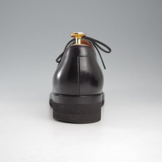 極上★(伊)F.LLIジャコメッティ SIZE 42【定価￥102,600-★FG173/プレーントゥ/シャークソール】MASSIMO/黒/メンズ/Giacometti★k384