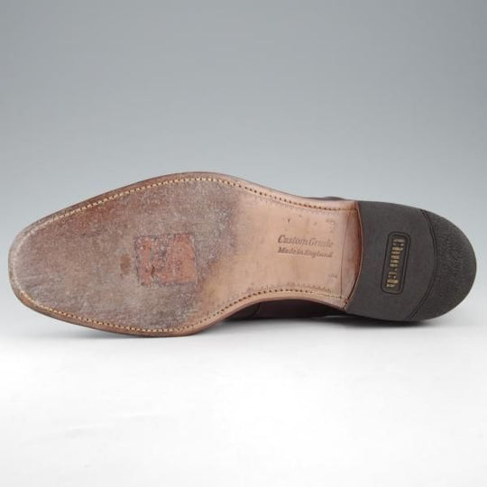 ★チャーチ 80F/UK8【現行定価￥181,500-★旧チャーチ/73ラスト/ブックバインダーカーフ】Westbury/3都市ロゴ/濃茶/メンズ/Church's★k385