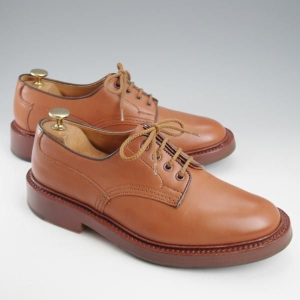 極上★トリッカーズ SIZE 7【定価￥121,000-★Woodstock/シーシェイド/C shane】m5636/プレーントゥ/カーフ/茶/メンズ/Tricker's★k386