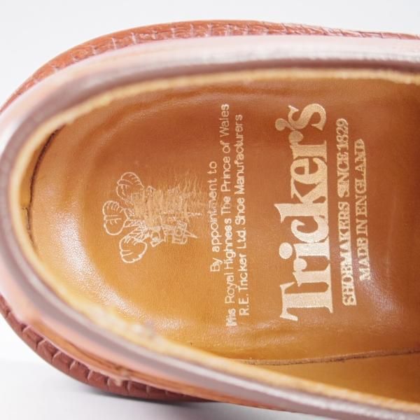 極上★トリッカーズ SIZE 7【定価￥121,000-★Woodstock/シーシェイド/C shane】m5636/プレーントゥ/カーフ/茶/メンズ/Tricker's★k386