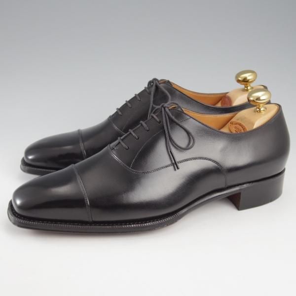 未使用★(HM)ギルド・オブ・クラフツ US7D【税込上代￥165,000-★Colette/純正シューツリー付き】ストレートチップ/カーフ/黒★k390