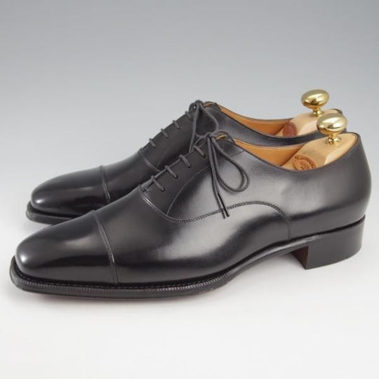 未使用★(HM)ギルド・オブ・クラフツ US7D【税込上代￥165,000-★Colette/純正シューツリー付き】ストレートチップ/カーフ/黒★k390