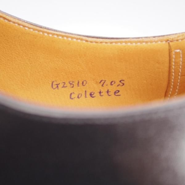 未使用★(HM)ギルド・オブ・クラフツ US7D【税込上代￥165,000-★Colette/純正シューツリー付き】ストレートチップ/カーフ/黒★k390