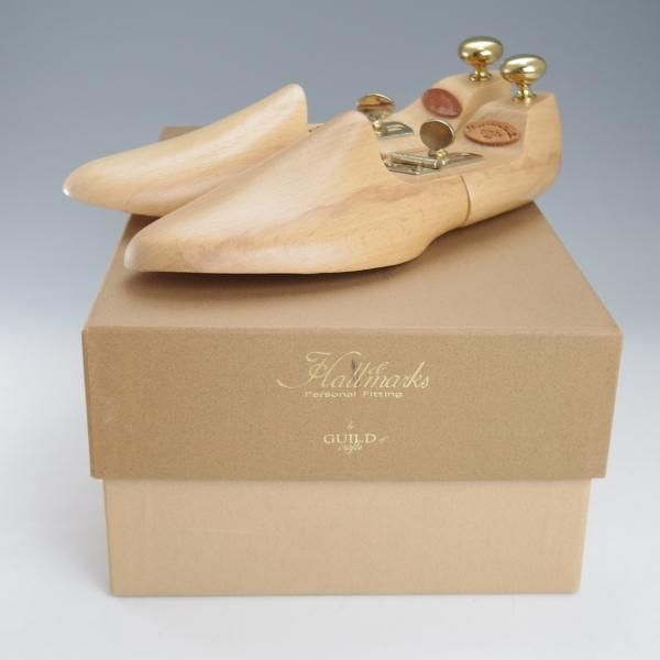 未使用★(HM)ギルド・オブ・クラフツ US7D【税込上代￥165,000-★Colette/純正シューツリー付き】ストレートチップ/カーフ/黒★k390