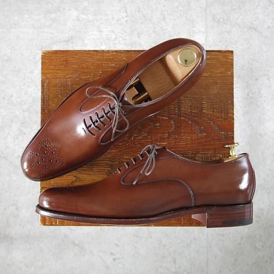 未使用★(HM)ギルド・オブ・クラフツ US7C【税込上代￥165,000-★Toffee/ハンドソーンウェルテッド製法】カーフ/茶/メンズ★k391