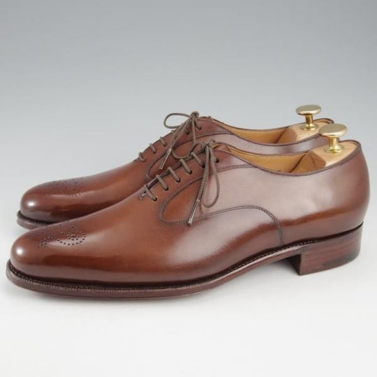 未使用★(HM)ギルド・オブ・クラフツ US7C【税込上代￥165,000-★Toffee/ハンドソーンウェルテッド製法】カーフ/茶/メンズ★k391